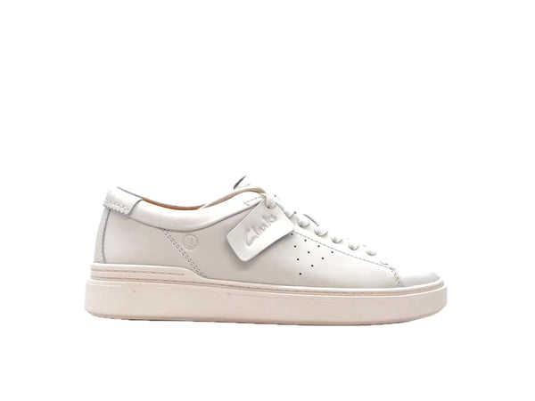 CLARKS CRAFT SWIFT Sneakers uomo in pelle bianche
