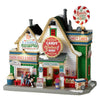 Edificio per villaggio di Natale Candy Galore & More in resina con luci