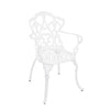 Poltrona Victoria in alluminio da esterno per giardino e veranda h 89 cm