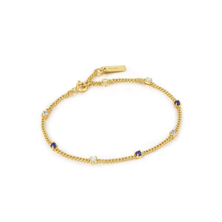ANIA HAIE - Bracciale a catena in oro con lapislazzuli