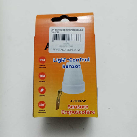 Alca Power sensore crepuscolare 10A IP44 con angolo di rilevamento di 360°