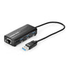 UGREEN HUB USB 3.0 - 4 porte USB3.0 e adattatore Gigabit Ethernet