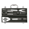Valigetta per barbecue accessori per BBQ in alluminio acciaio inox grigliata brace griglia