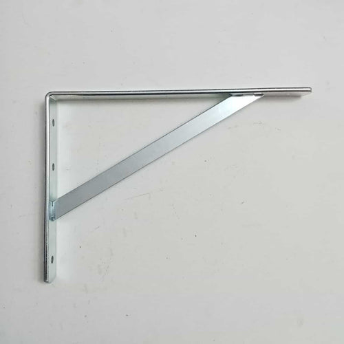 Reggimensola staffa zincata pesante tipo cantina da 40cm con saetta di rinforzo + fissaggi