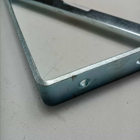 Reggimensola staffa zincata pesante tipo cantina da 50cm con saetta di rinforzo + fissaggi