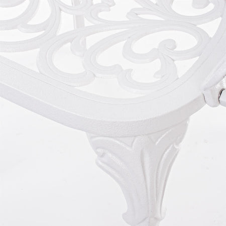 Poltrona "Victoria" in alluminio da esterno per giardino e veranda h 89 cm