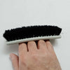 Spazzola per scarpe setola nera universale con impugnatura in pvc