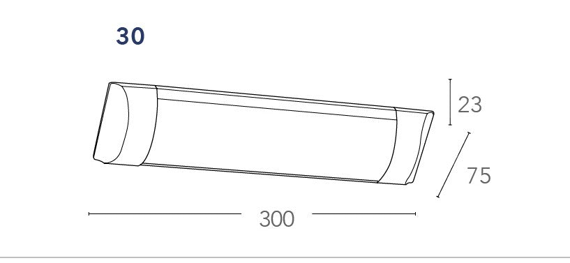 Lampada Bianca da sotto pensile Led 4000kelvin 9 watt