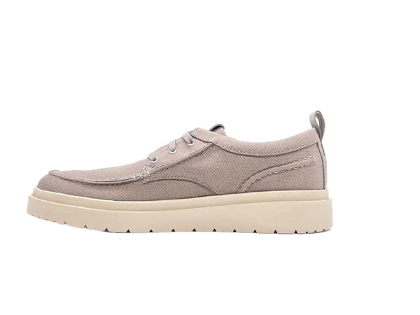 CLARKS POLDEN MOC scarpe uomo in Canvas grigio