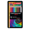 Astuccio Metallo 12 Pastelli Stabilo Aquacolor 1612