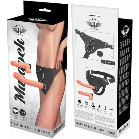 Dildo Realistico con Imbracatura Strap-on MURDOCK 19,8 cm