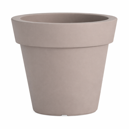 Vaso Cromia Gemma per piante decorazione tinta unita in resina "Made in Italy"
