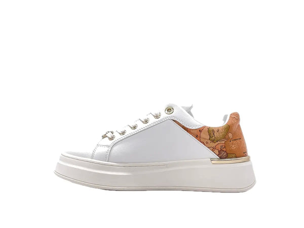 ALVIERO MARTINI 1Classe Sneakers Donna White Beige Geo