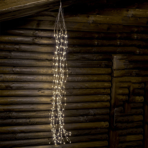 Ciuffo luminoso catena microled e Flash decorazione natalizie per esterno ed interno