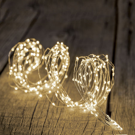 Ciuffo luminoso catena microled decorazione natalizie per esterno ed interno h 260 cm