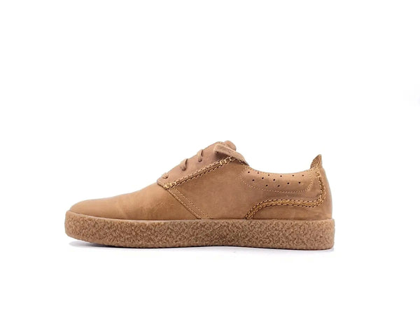 CLARKS STREETHILL LACE Sneakers uomo dark tan leather