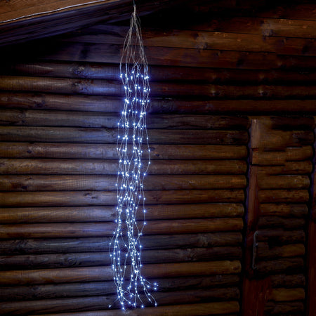 Ciuffo luminoso catena microled decorazione natalizie per esterno ed interno