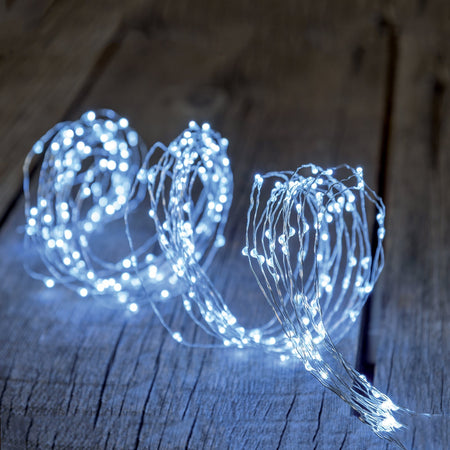 Ciuffo luminoso catena microled e Flash decorazione natalizie per esterno ed interno