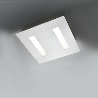 Plafoniera moderna Illuminando THOR PL P LED lampada soffitto metallo bianco quadrata interni 20W 1900LM 3000°K 35x35