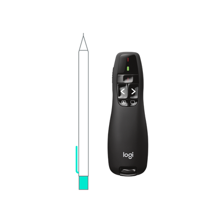 Puntatore Laser Logitech R400 - Laser Presentation Remote - Per la navigazione di base all'interno delle presentazioni - Wireless