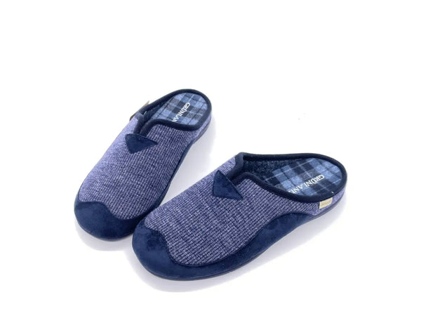 GRUNLAND Pantofole uomo GAFO blu