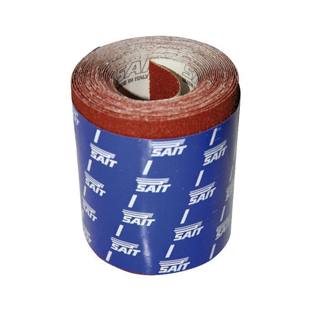 Sait Saitex grana 60 carta vetrata abrasiva telata per legno ferro smalto vernici 1mt larghezza 120mm