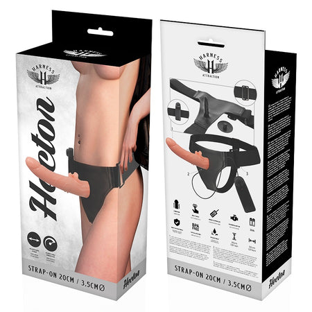 Dildo vibrante Strap-on HARNESS ATTRACTION HECTOR 20cm