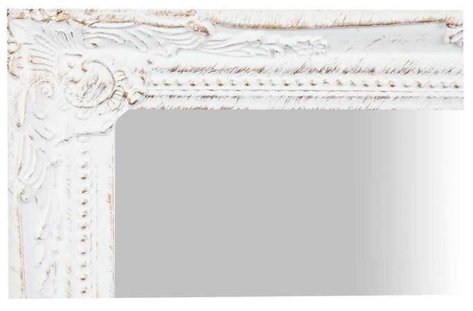 Biscottini Specchiera da appendere verticale/orizzontale L36,5xPR4xH47 cm finitura bianca anticata con rifiniture in oro