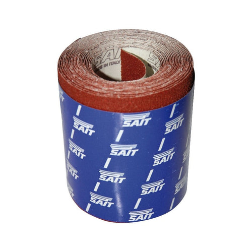 Sait Saitex grana 120 carta vetrata abrasiva telata per legno ferro smalto vernici 1mt larghezza 120mm