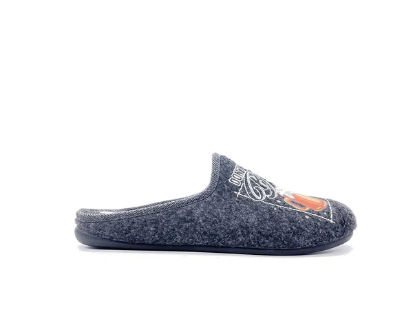 TANAHLOT Ciabatte Chiuse Uomo Antracite Fantasia Birra