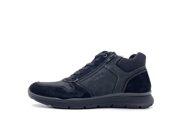 ENVAL SOFT Sneakers Alta Uomo Nabuk Nero