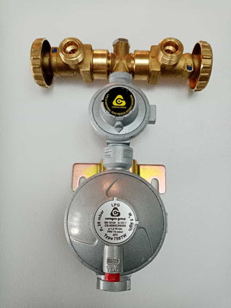 Mini centralina doppio stadio per due bombole gas gpl per caldaia e scaldabagno