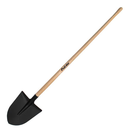 Australian badile in acciaio nero con manico in legno da 140cm