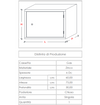 Cassetta gas H 75 x L 60 x P 30cm cassonetto contenitore zincato per contatore - schienale incluso