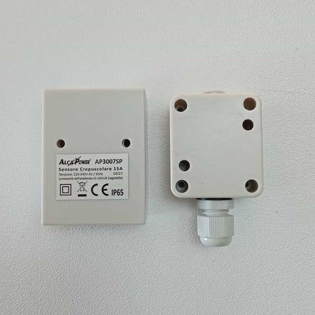 Alca Power sensore crepuscolare 15A IP65 con angolo di rilevamento di 360°