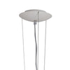 Lampada a sospensione 60W 5XE27 cinque emissioni argento CREATE