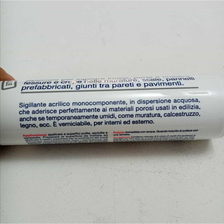 Saratoga 450gr silicone sigillante acrilico grigio medio verniciabile