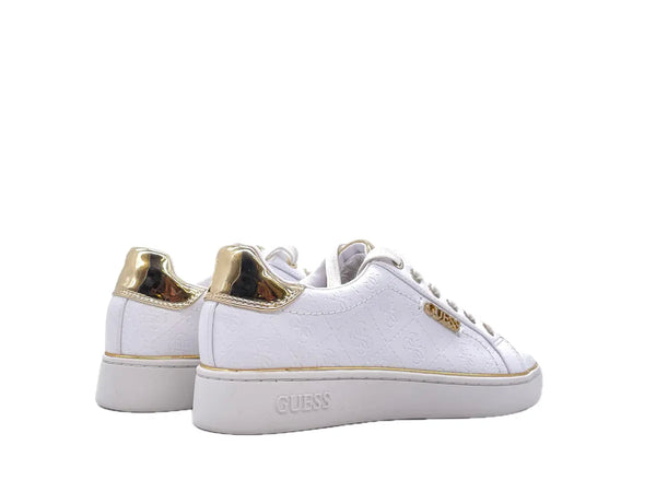 GUESS Sneaker Donna Bianco Gold