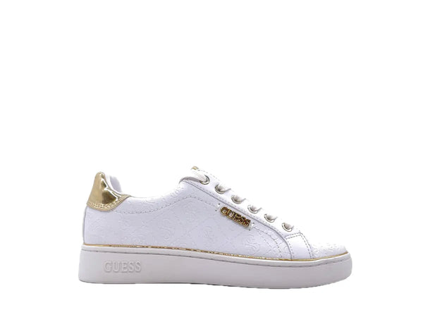 GUESS Sneaker Donna Bianco Gold