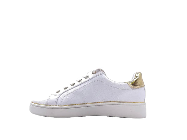 GUESS Sneaker Donna Bianco Gold