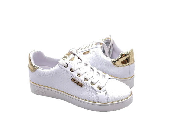 GUESS Sneaker Donna Bianco Gold