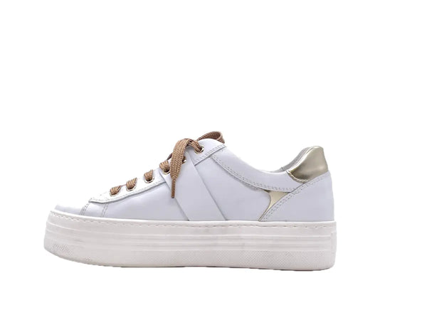 NERO GIARDINI Sneakers donna in pelle bianca