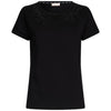 Liu Jo t-shirt nera girocollo con strass TA5214JS003 M9288 T-shirt Liu Jo