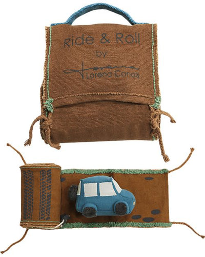 Set Ride & Roll Safari - Jeep + Pista - Eco City - Blu/Caramello/Rosso Lorena Canals