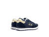 SUN68 Sneaker bambina GIRL'S ALLY SOLID Z43402K11 nera e oro