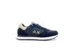 SUN68 Sneaker bambina GIRL'S ALLY SOLID Z43402K11 nera e oro