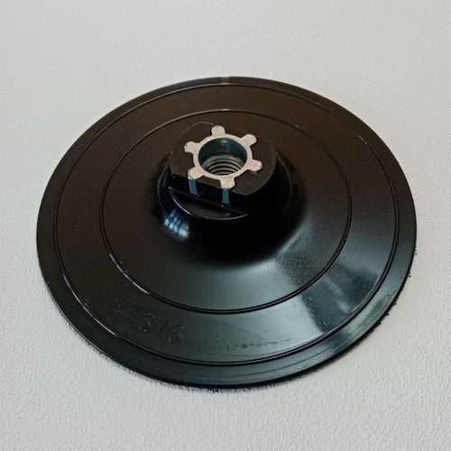 BenMan platorello da 125mm flessibile in plastica con velcro per smerigliatrice angolare