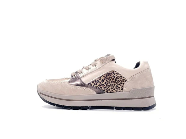 IGI &amp; CO Sneaker donna Scamosciato Animalier Visone