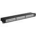 Microconnect PP-022 pezzo di pannello 1U (CAT6a 24 port 19 Patch Panel, - STP Shielded, black, - internal connection technology for LSA insulation displacement terminals - Warranty: 300M)