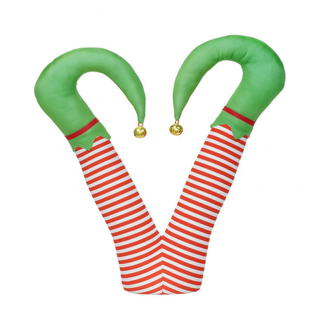 Gambe natalizie a batteria con movimento per decorazioni natalizie